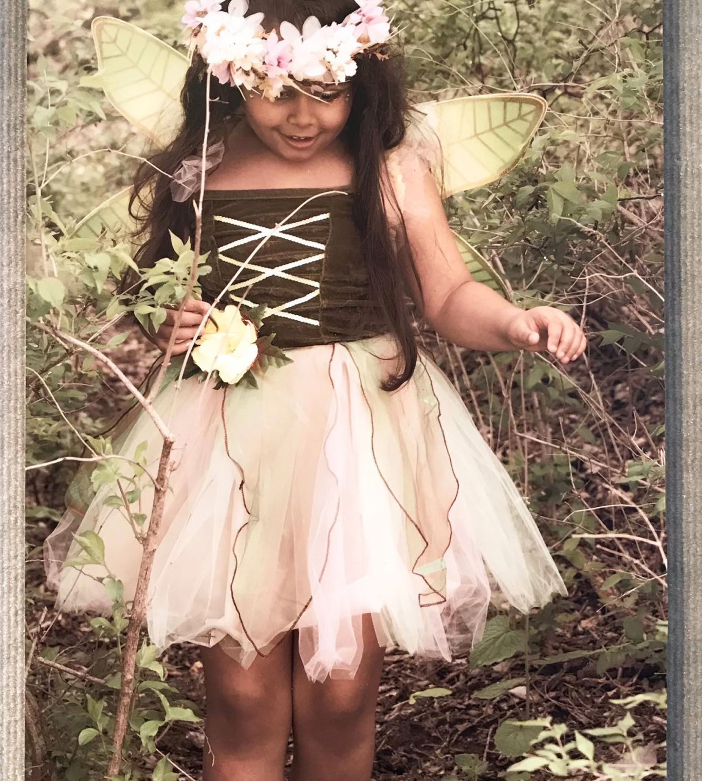 Photograph of girl in fairy costume